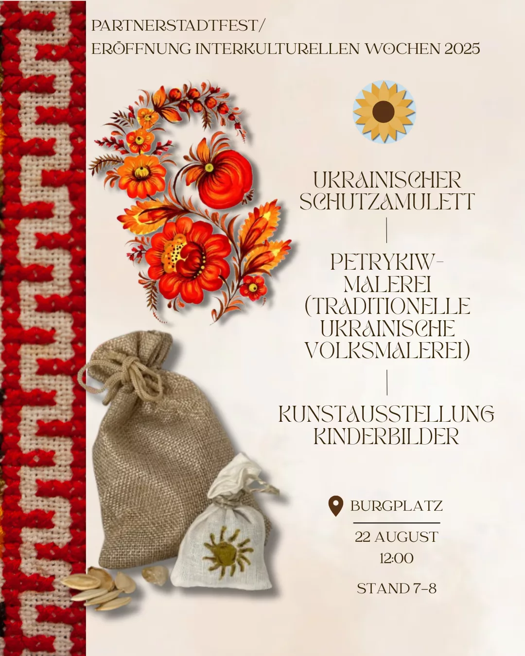 Oseredok Leipzig e.V. на відкритті Міжкультурних тижнів 22.08.2025 7 постер 22 08 2025