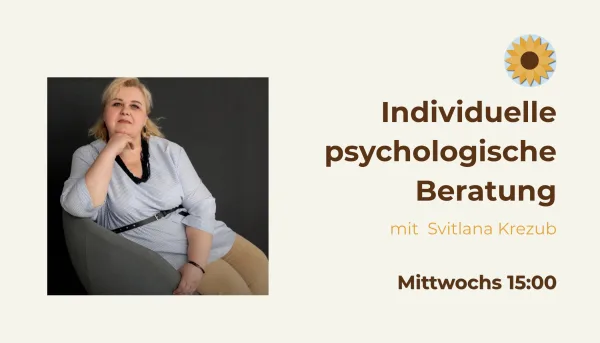 Individuelle psychologische Beratung 15:00 mit Frau S. Krezub 25 2