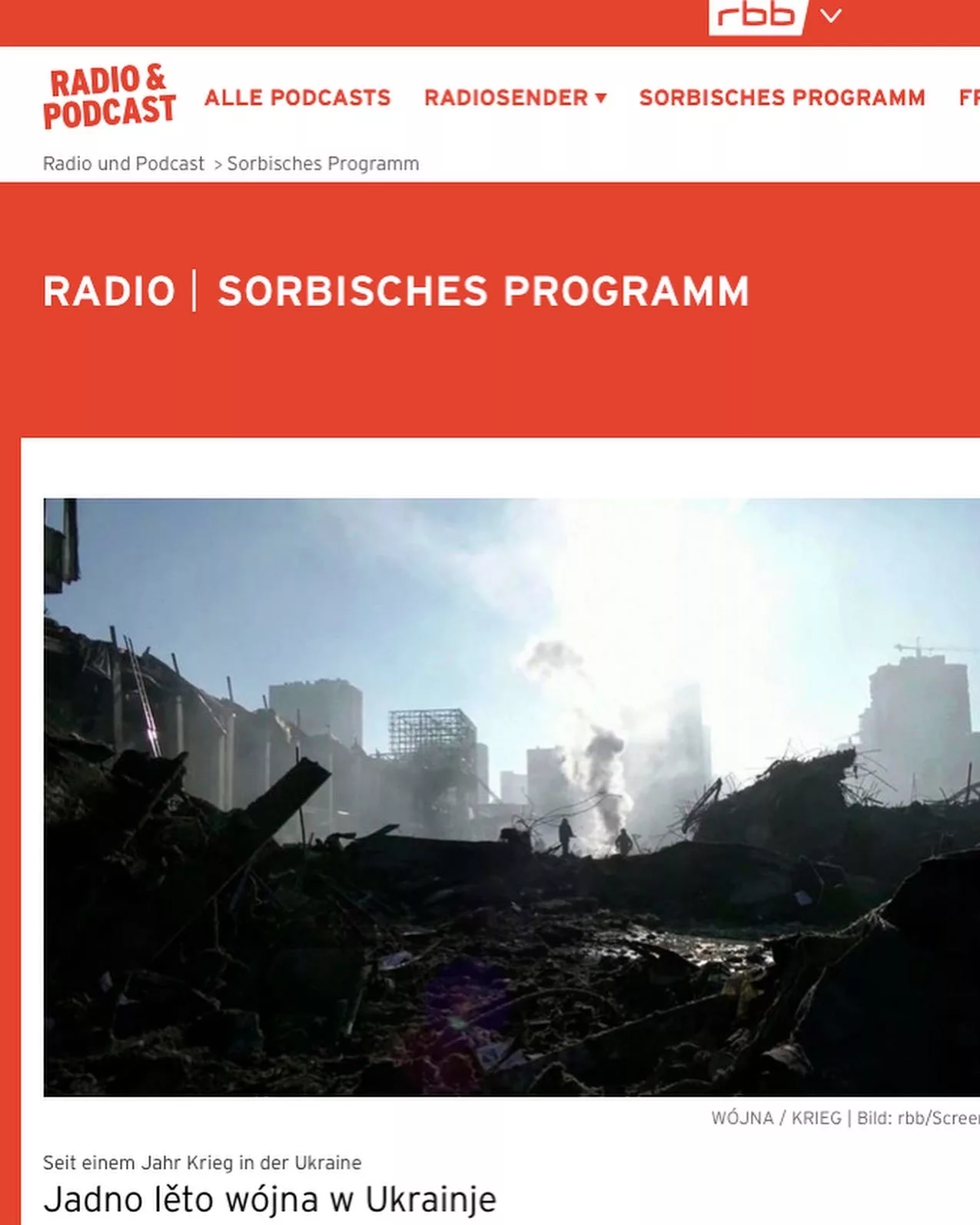 Interview Radio RBB, serbski rozgłos